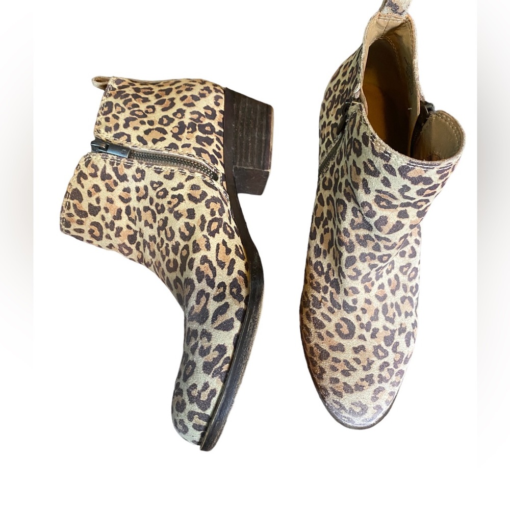 Lucky Brand Leopard Ankle Boots